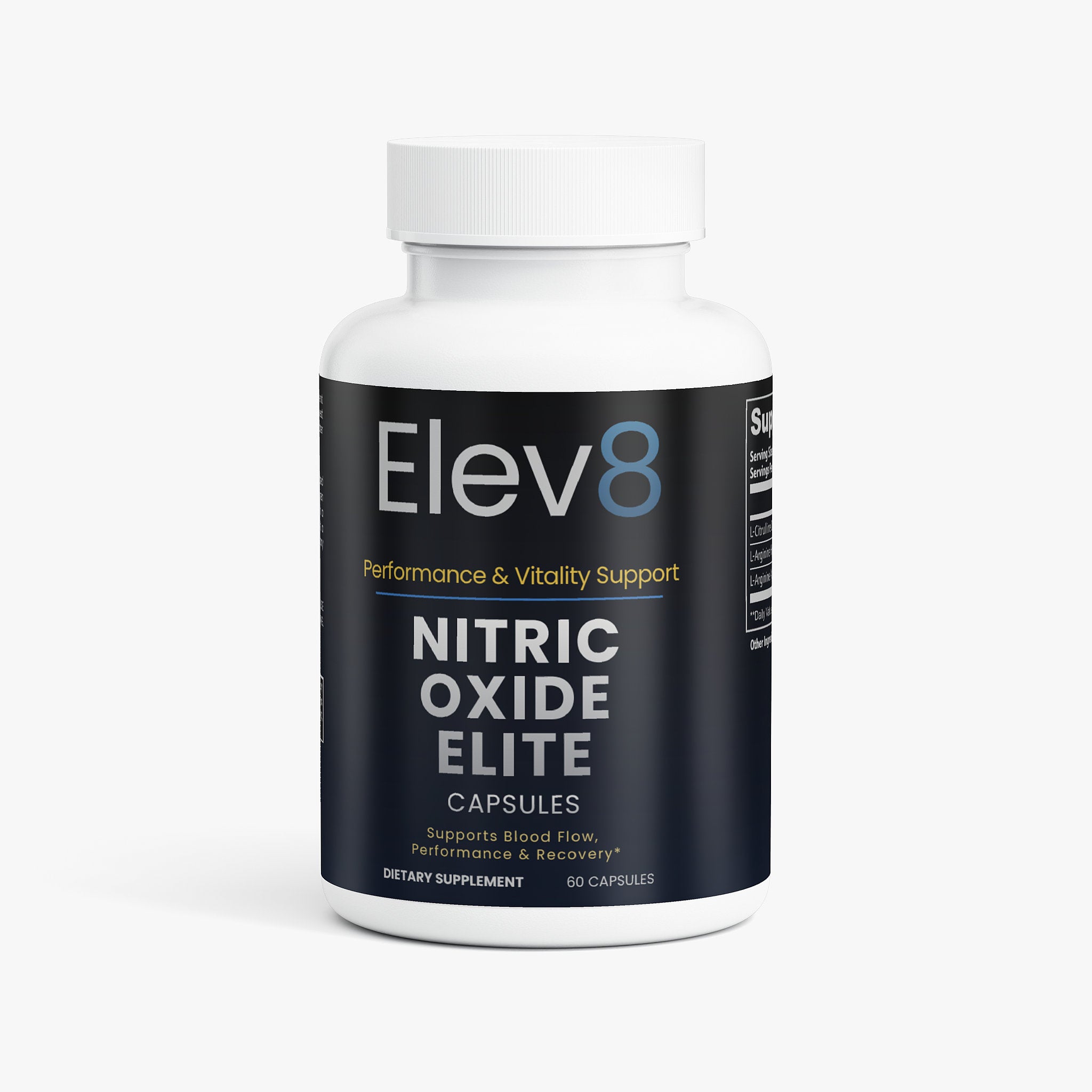 Elev8 Nitric Oxide Elite | Blood Flow, Performance & Recovery Support