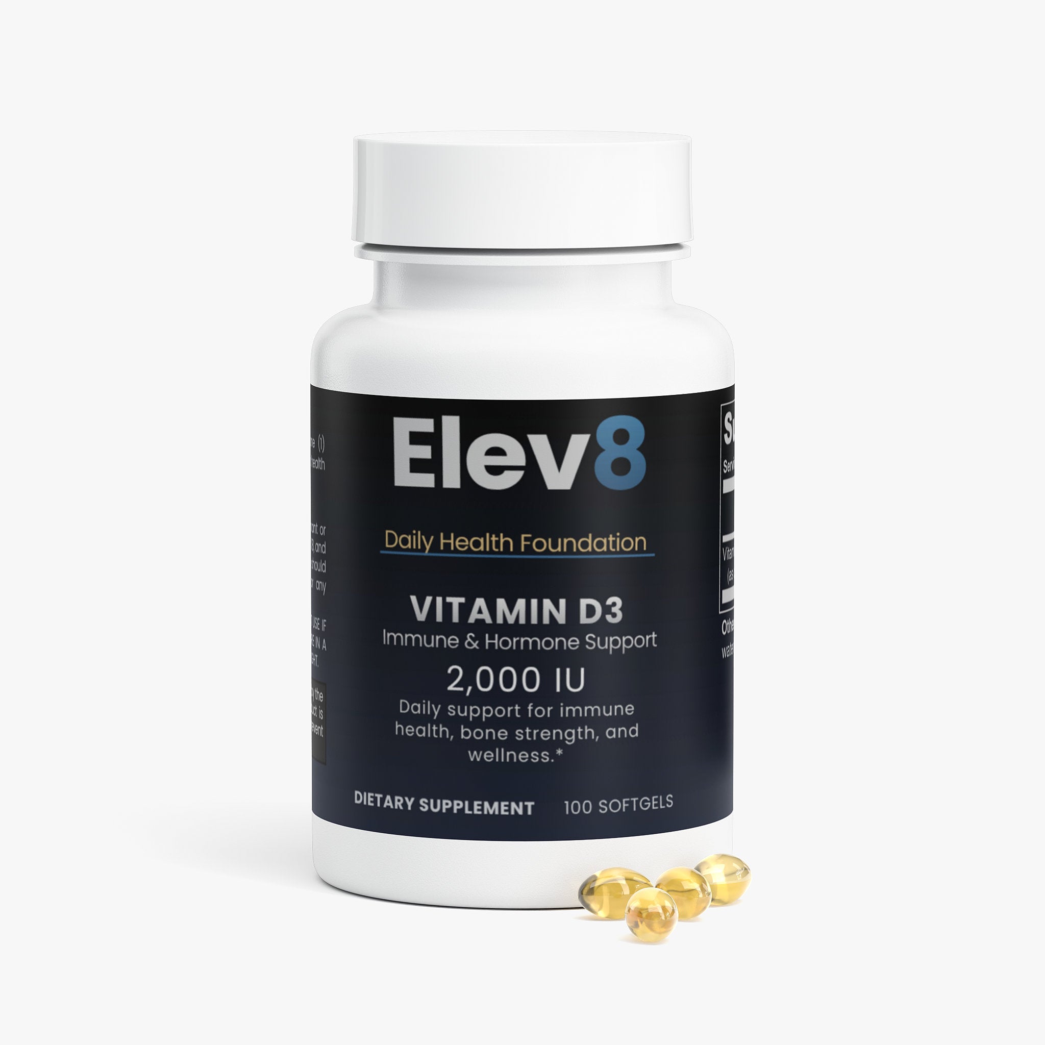 Vitamin D3 | Immune & Hormone Support | 2,000 IU