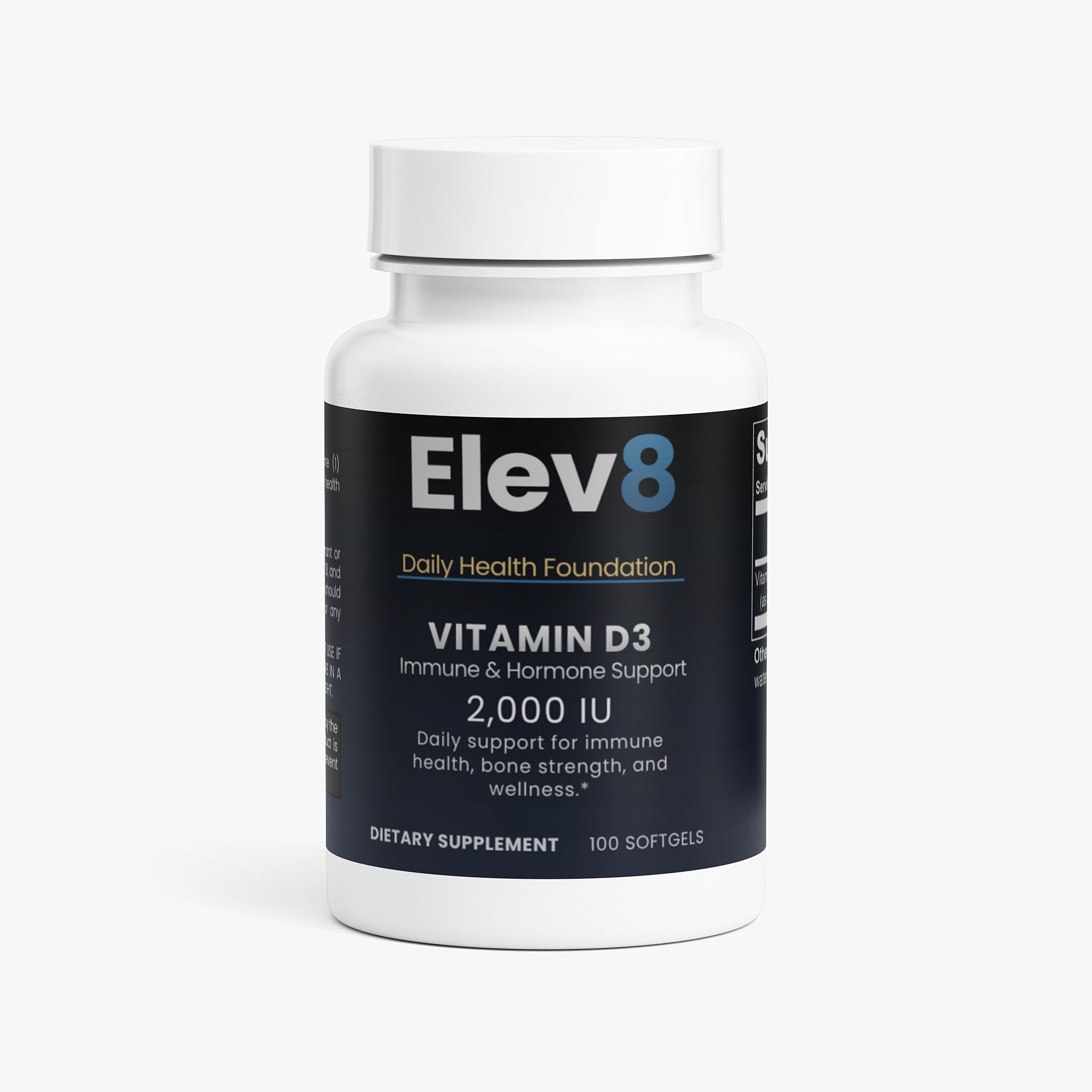 Vitamin D3 | Immune & Hormone Support | 2,000 IU