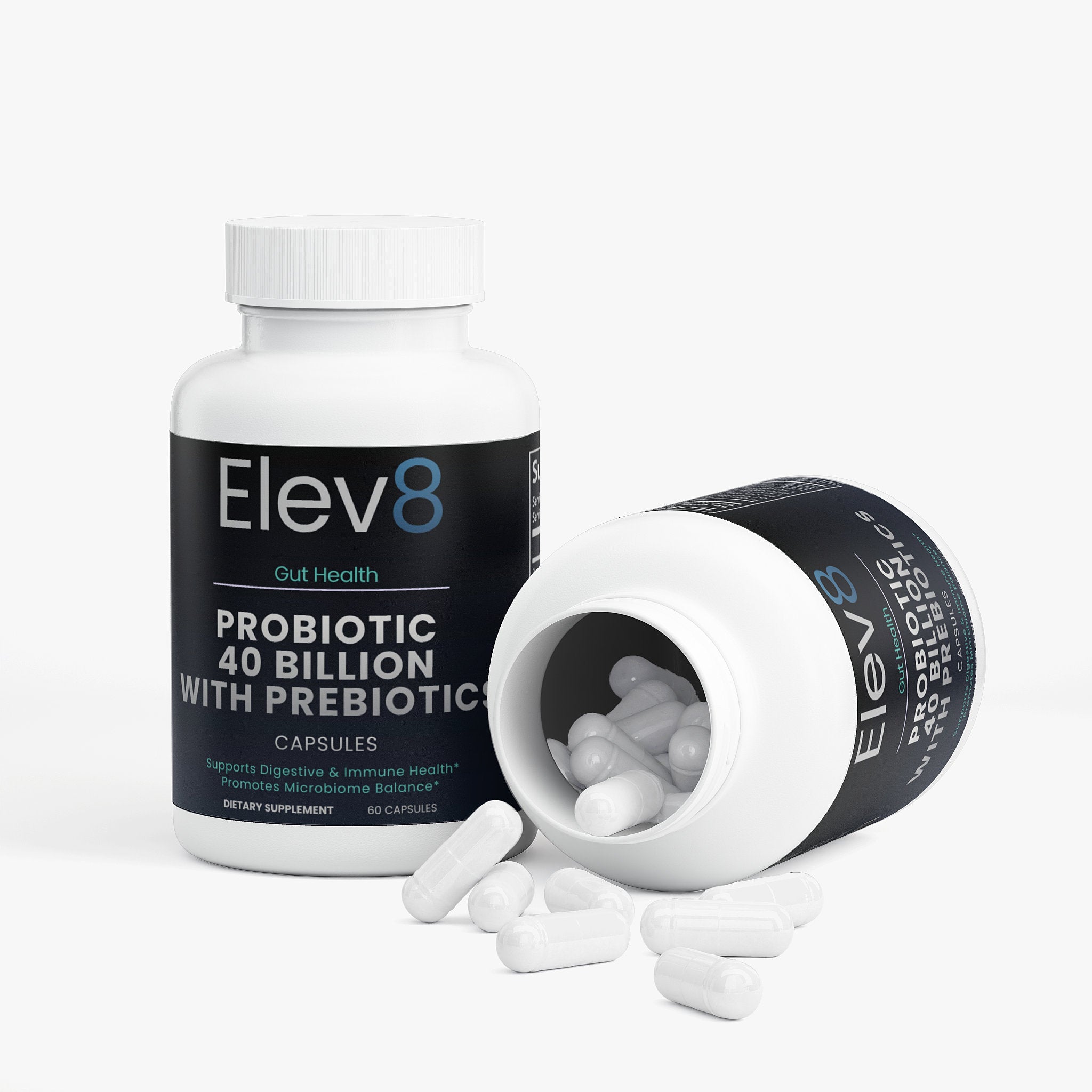 Advanced Probiotic 40 Billion CFU with Prebiotics | Gut Health & Microbiome Support