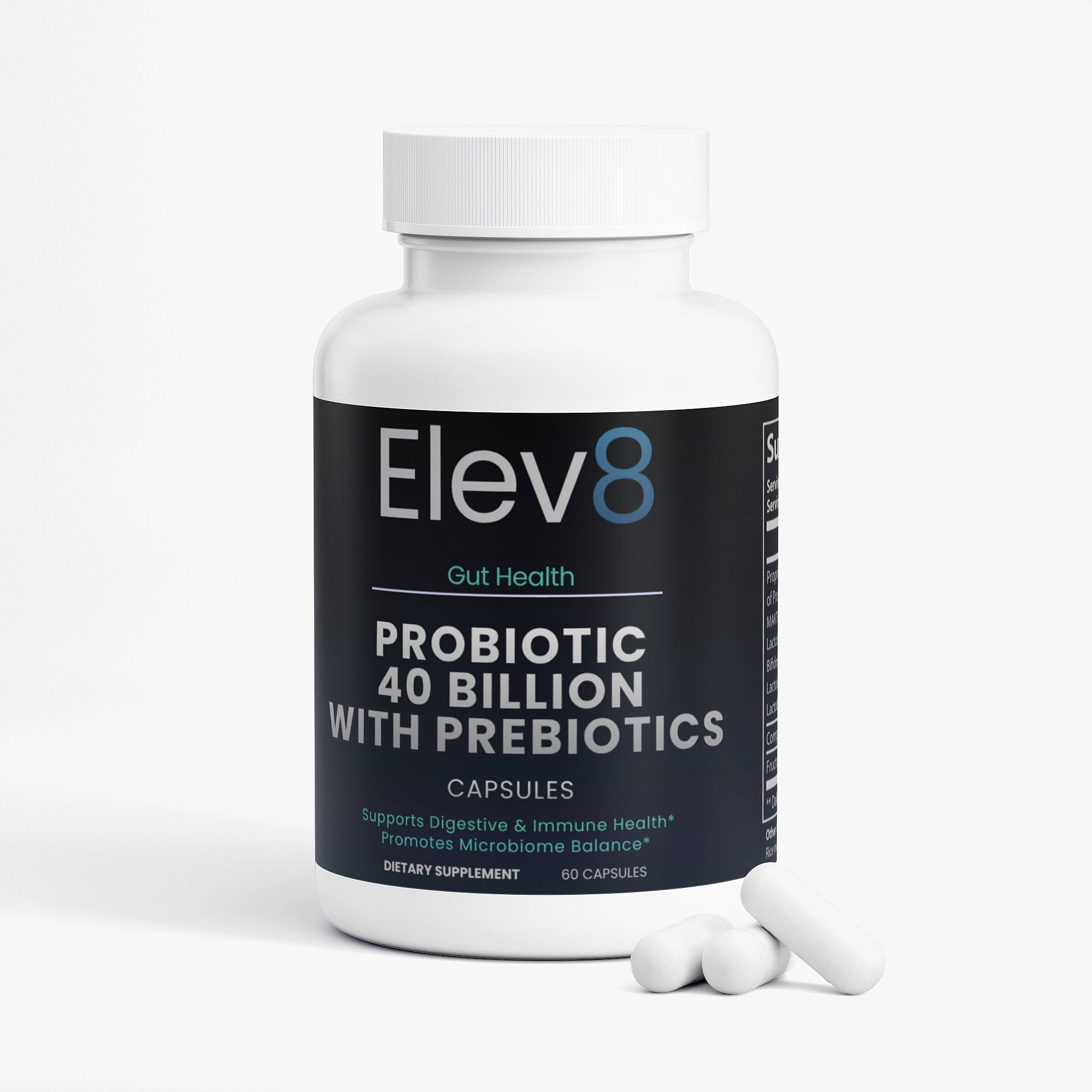 Advanced Probiotic 40 Billion CFU with Prebiotics | Gut Health & Microbiome Support