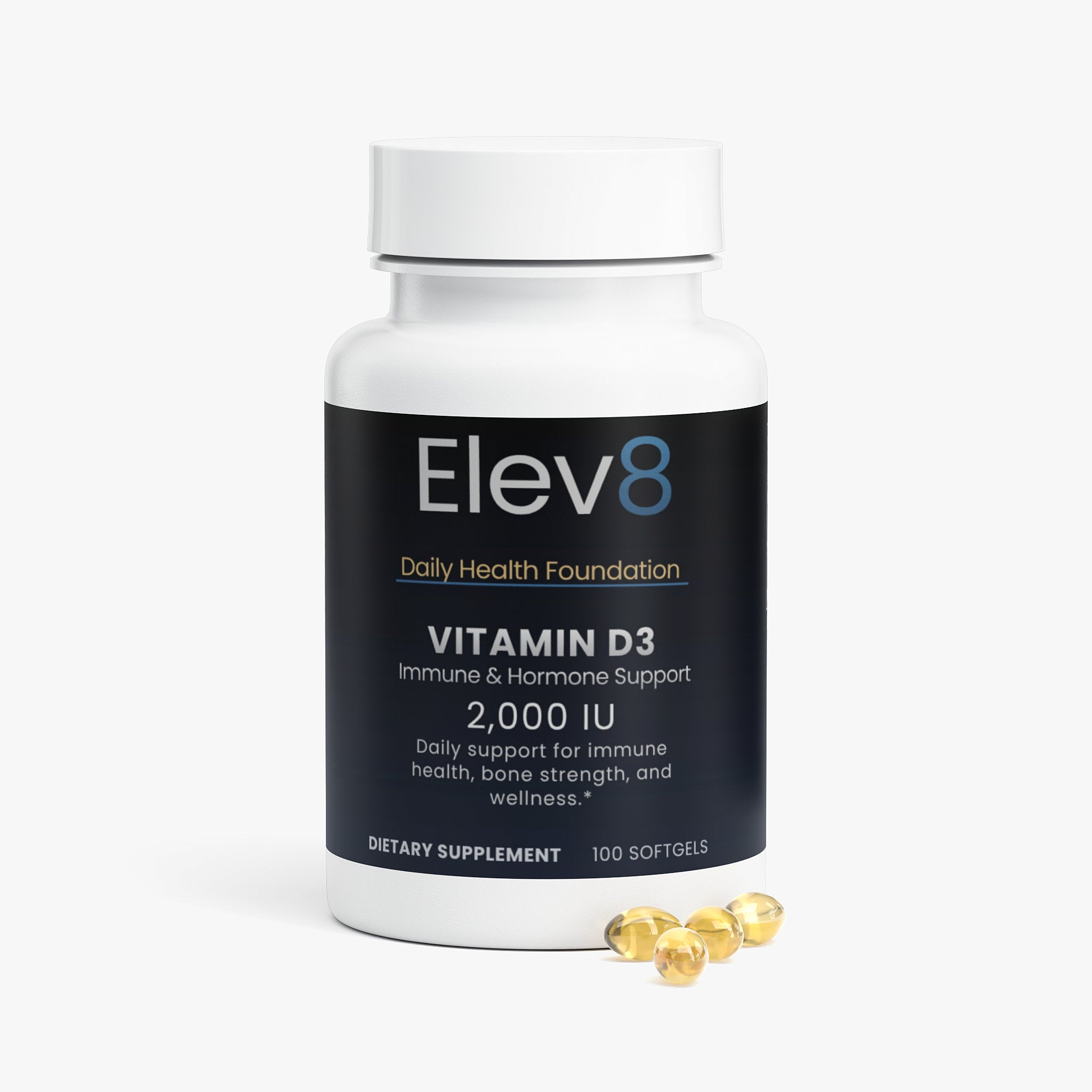 Vitamin D3 | Immune & Hormone Support | 2,000 IU