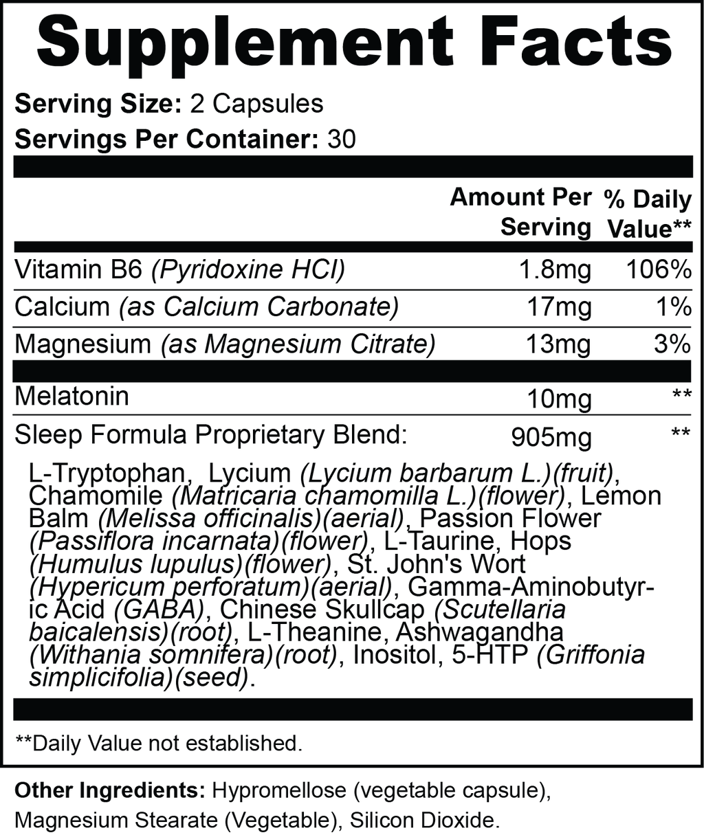 Advanced Sleep Optimization Formula | Deep Sleep & Recovery Support