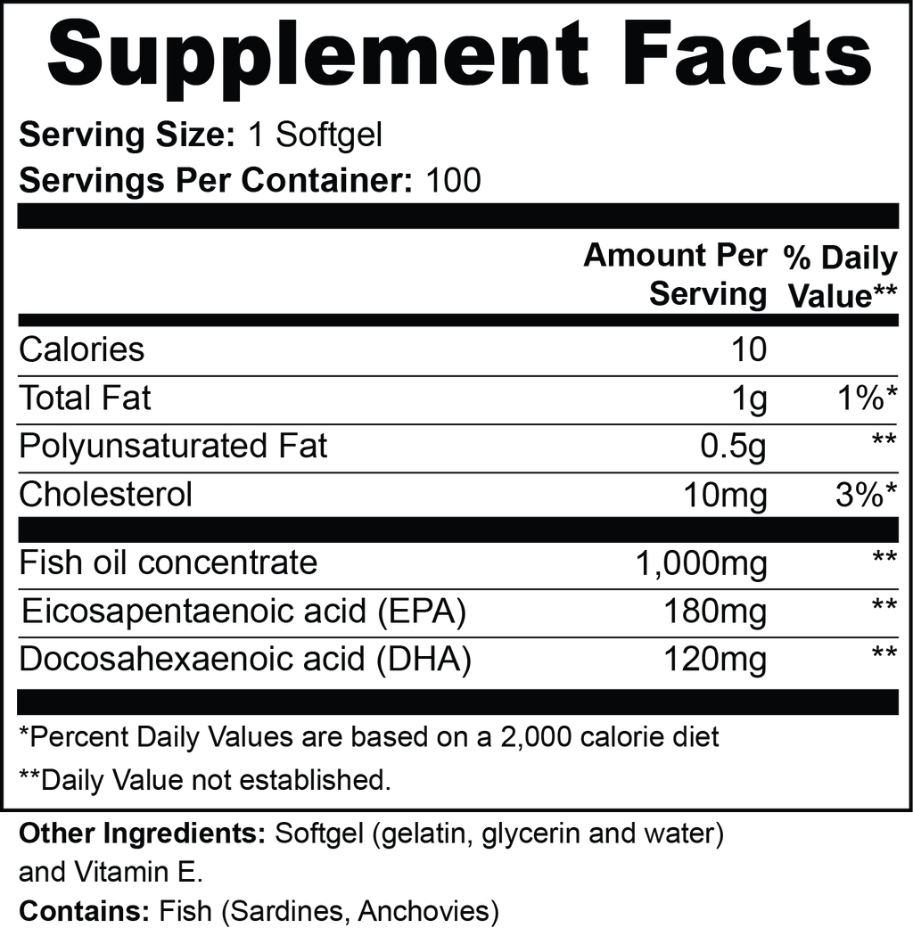 Omega-3 Fish Oil | Heart & Brain Support