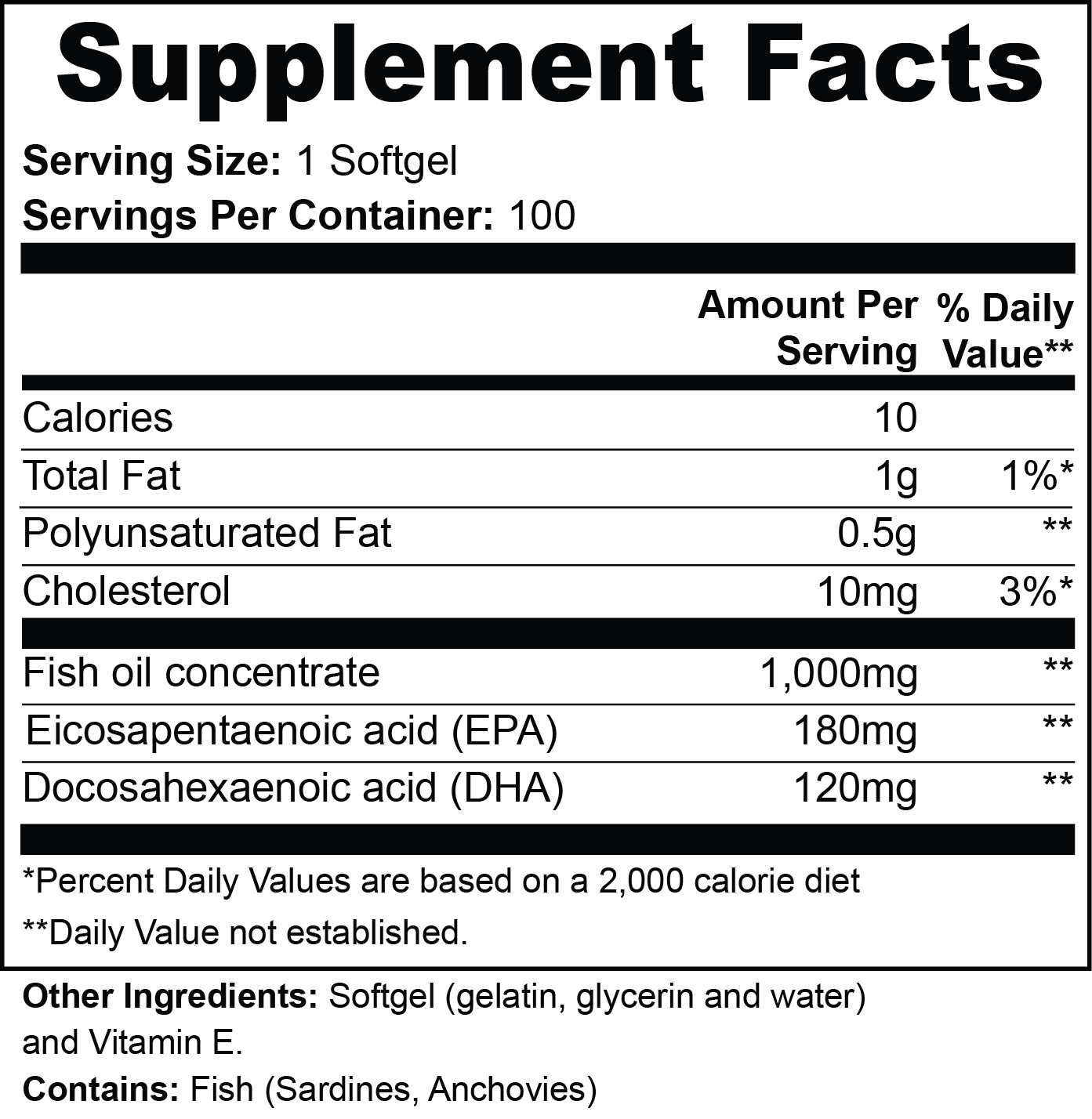 Omega-3 Fish Oil | Heart & Brain Support