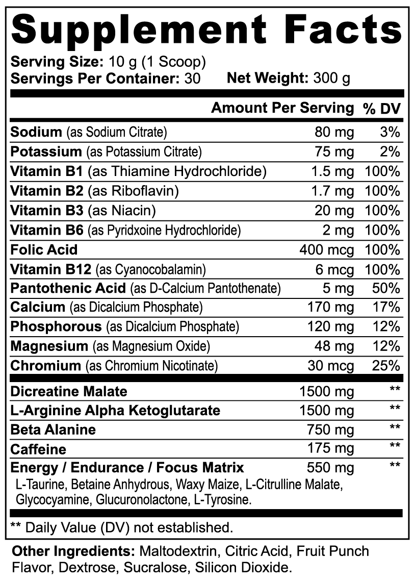 Elev8 Nitric Shock Pre-Workout | Energy, Focus & Performance Support
